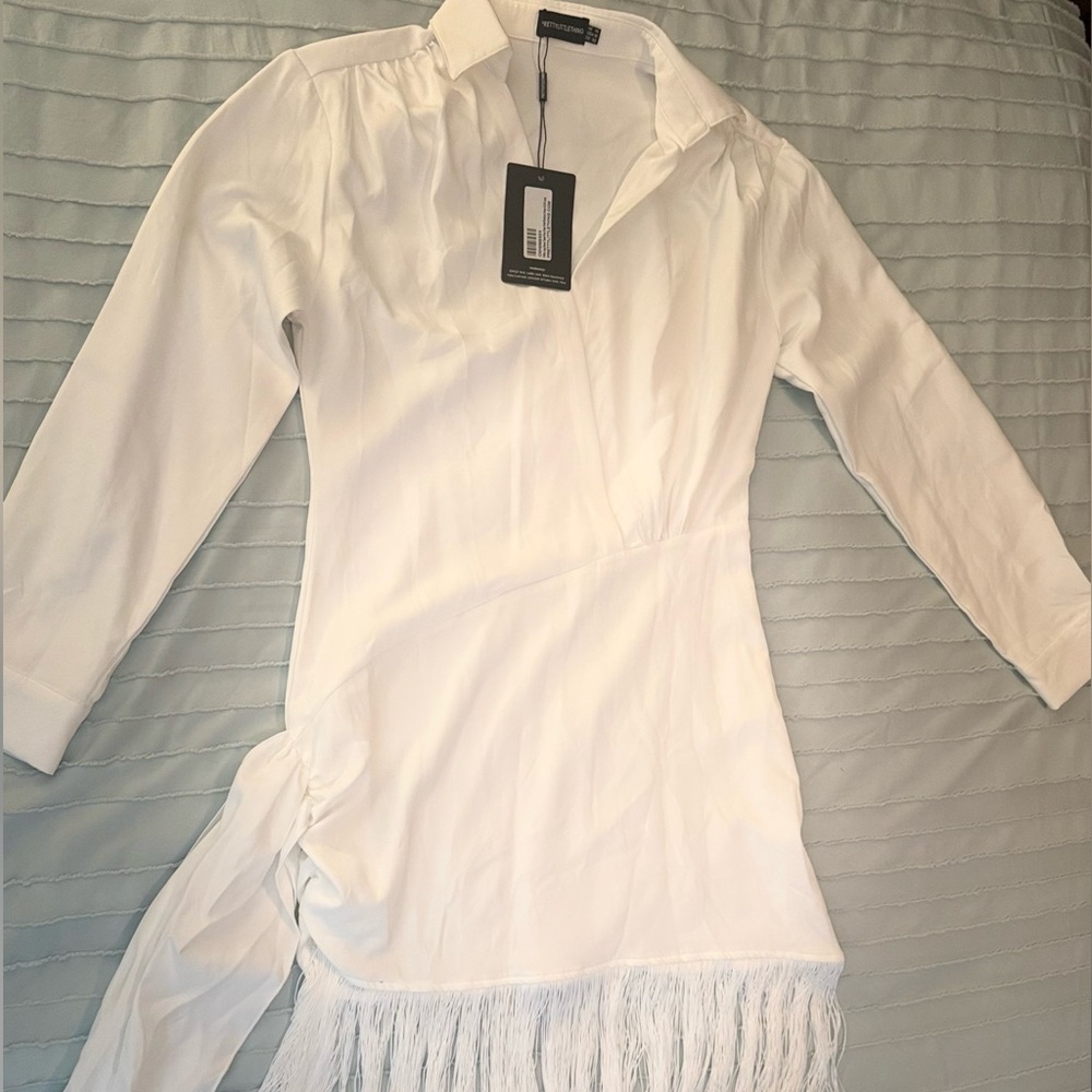 PrettyLittleThing Long Sleeve Shirt Dress